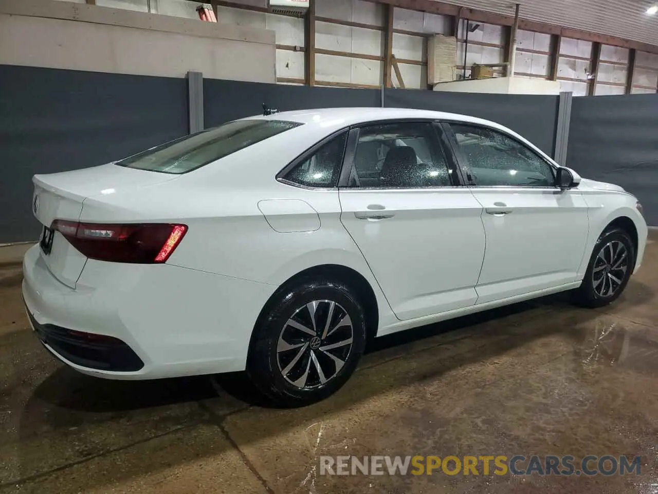3 fotografías del automóvil dañado 3VW5M7BU1RM079107 VOLKSWAGEN JETTA 2024