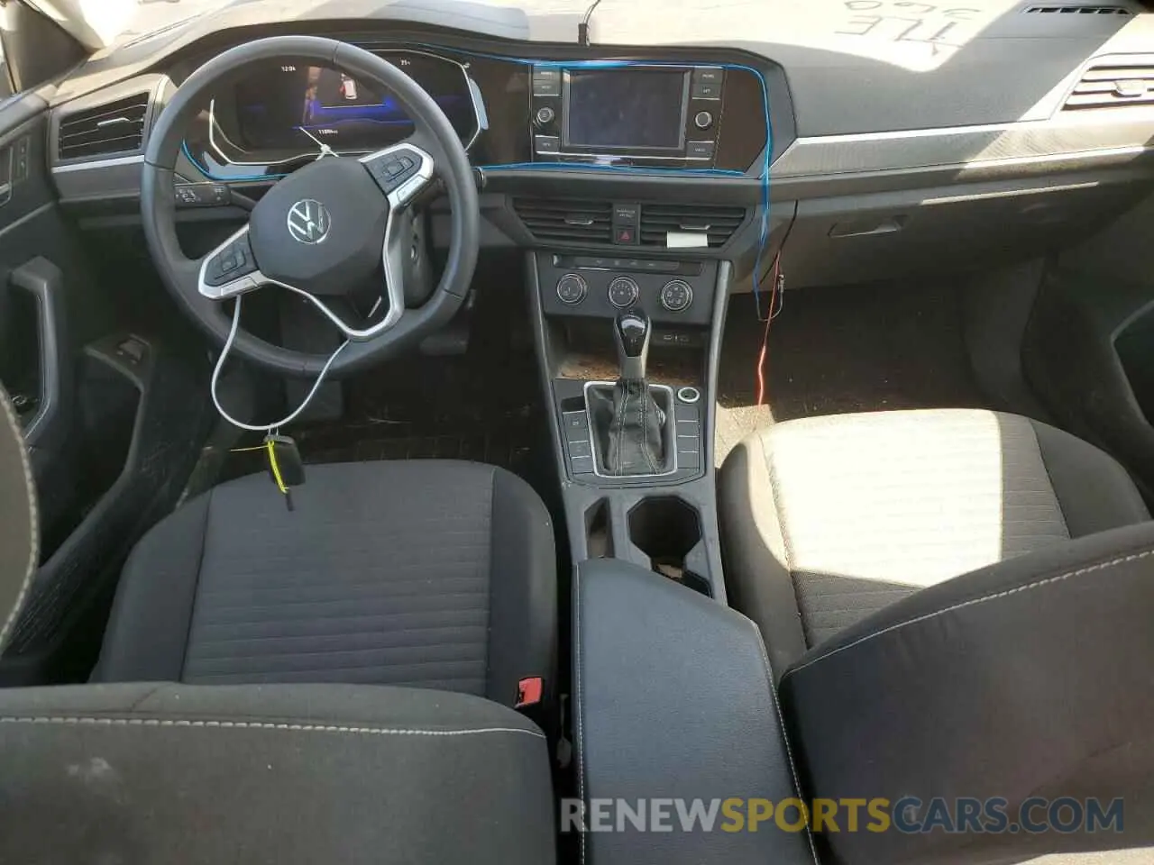 8 fotografías del automóvil dañado 3VW5M7BU1RM103891 VOLKSWAGEN JETTA 2024