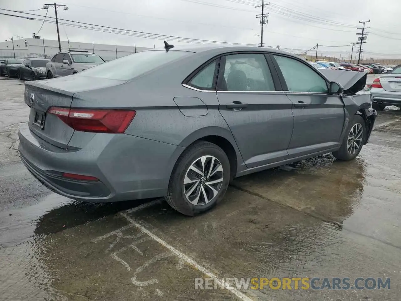 3 fotografías del automóvil dañado 3VW5M7BU2RM023225 VOLKSWAGEN JETTA 2024