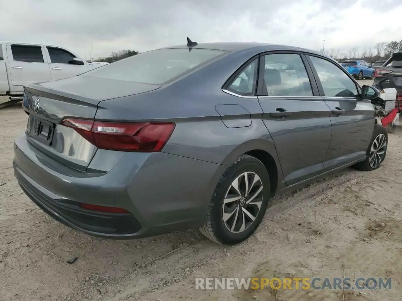 3 fotografías del automóvil dañado 3VW5M7BU2RM094747 VOLKSWAGEN JETTA 2024