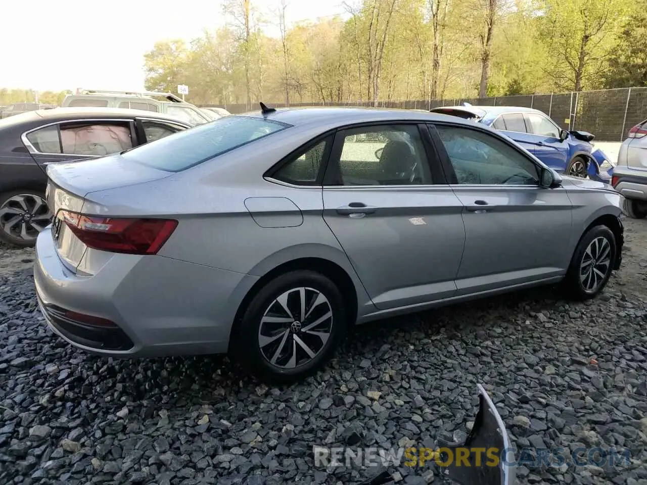 3 fotografías del automóvil dañado 3VW5M7BU3RM043984 VOLKSWAGEN JETTA 2024