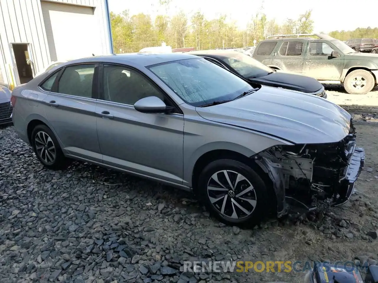 4 fotografías del automóvil dañado 3VW5M7BU3RM043984 VOLKSWAGEN JETTA 2024
