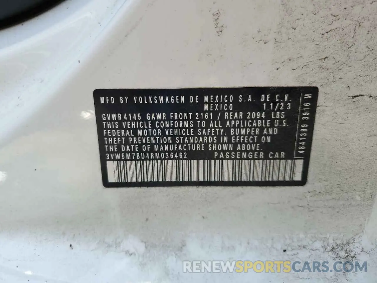 14 fotografías del automóvil dañado 3VW5M7BU4RM036462 VOLKSWAGEN JETTA 2024