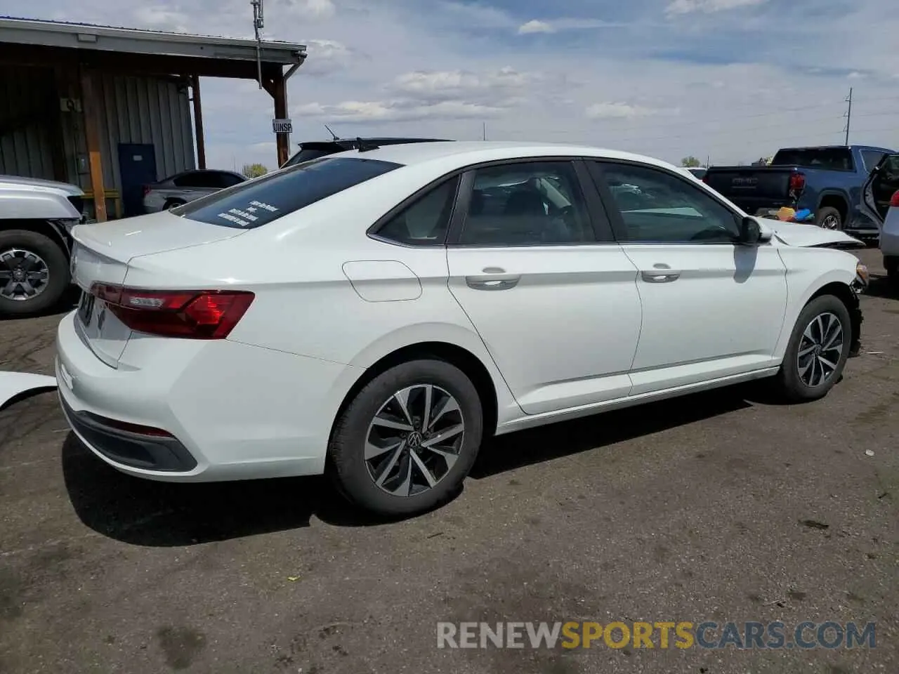 3 fotografías del automóvil dañado 3VW5M7BU4RM036462 VOLKSWAGEN JETTA 2024