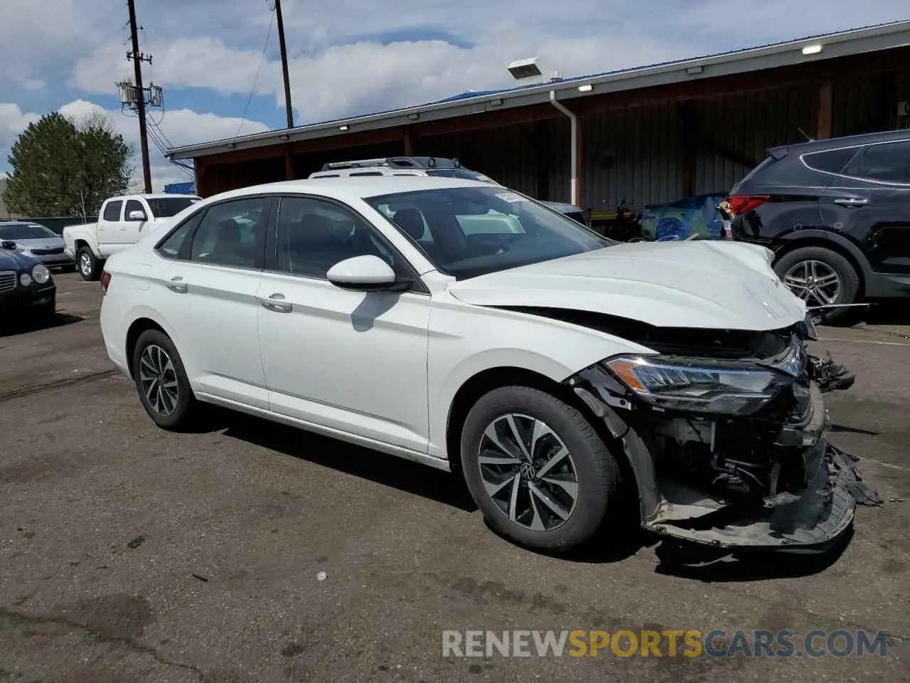 4 fotografías del automóvil dañado 3VW5M7BU4RM036462 VOLKSWAGEN JETTA 2024