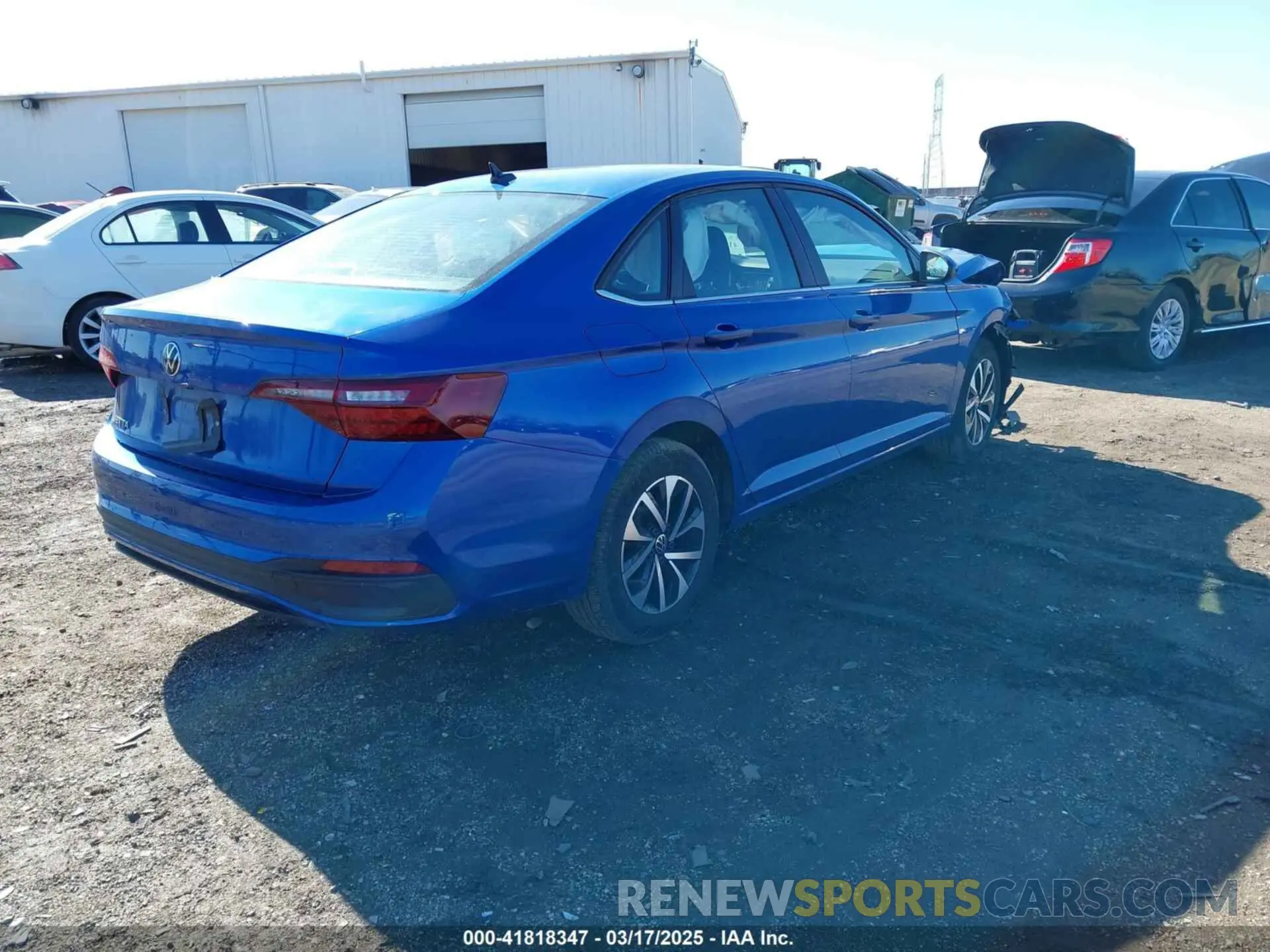 4 fotografías del automóvil dañado 3VW5M7BU4RM037238 VOLKSWAGEN JETTA 2024