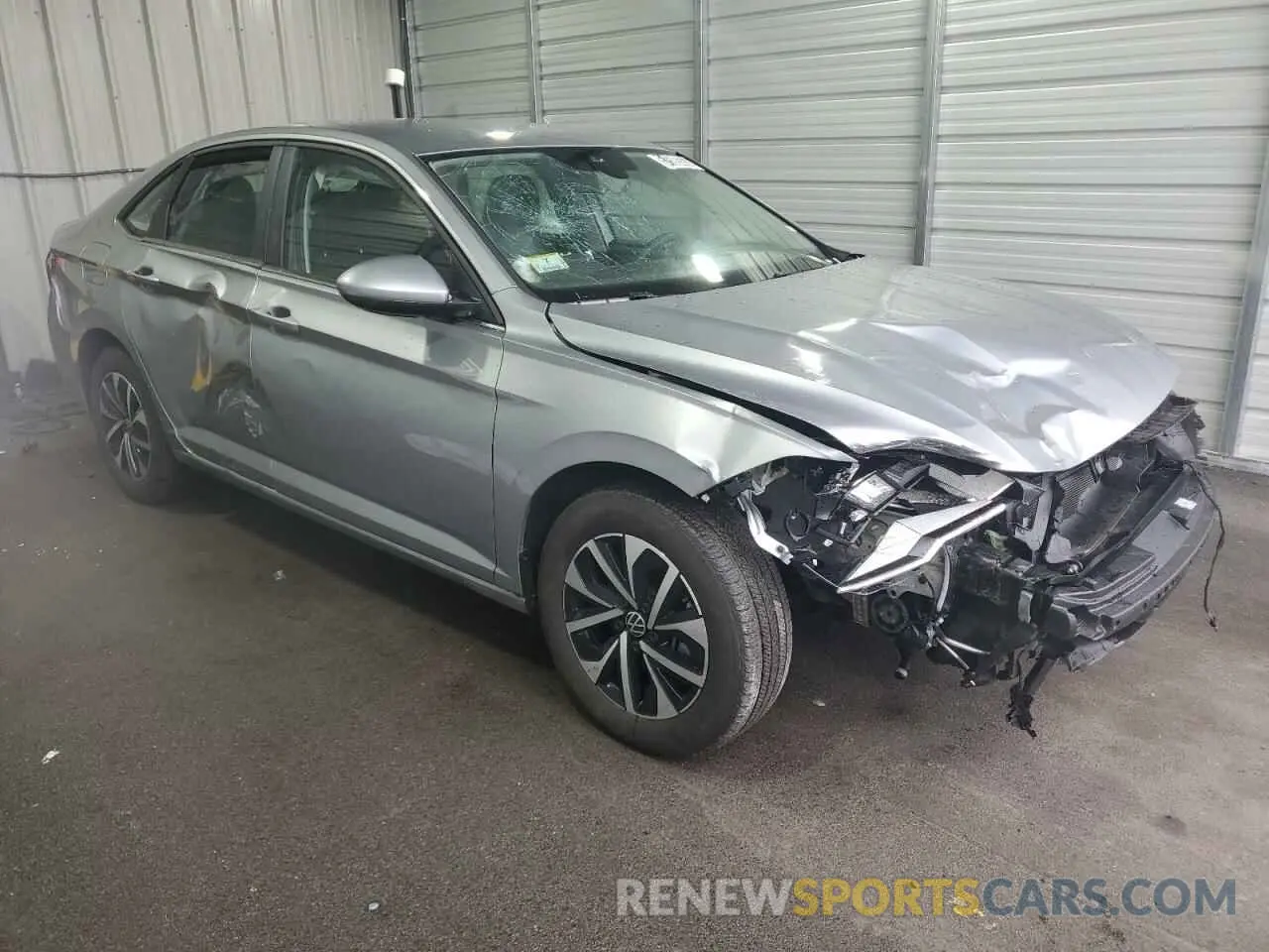 4 fotografías del automóvil dañado 3VW5M7BU4RM091395 VOLKSWAGEN JETTA 2024
