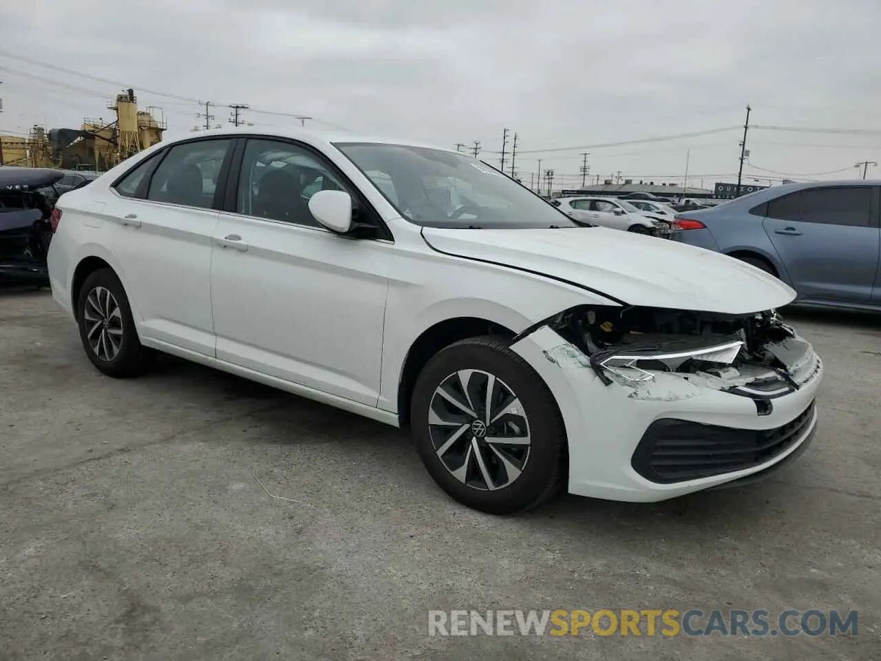 4 fotografías del automóvil dañado 3VW5M7BU5RM100122 VOLKSWAGEN JETTA 2024