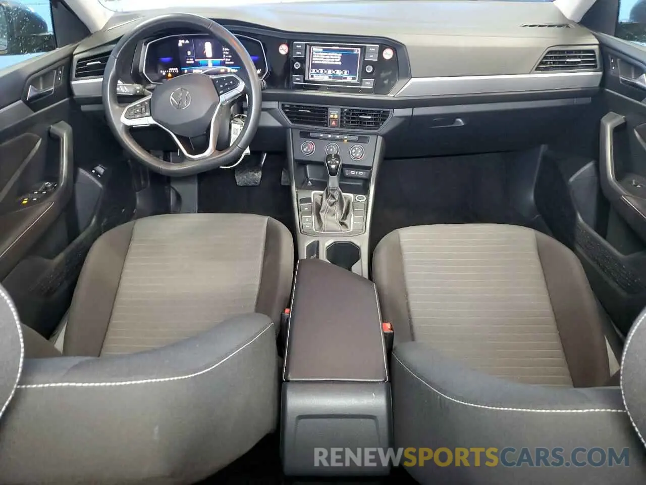 8 fotografías del automóvil dañado 3VW5M7BU6RM075893 VOLKSWAGEN JETTA 2024
