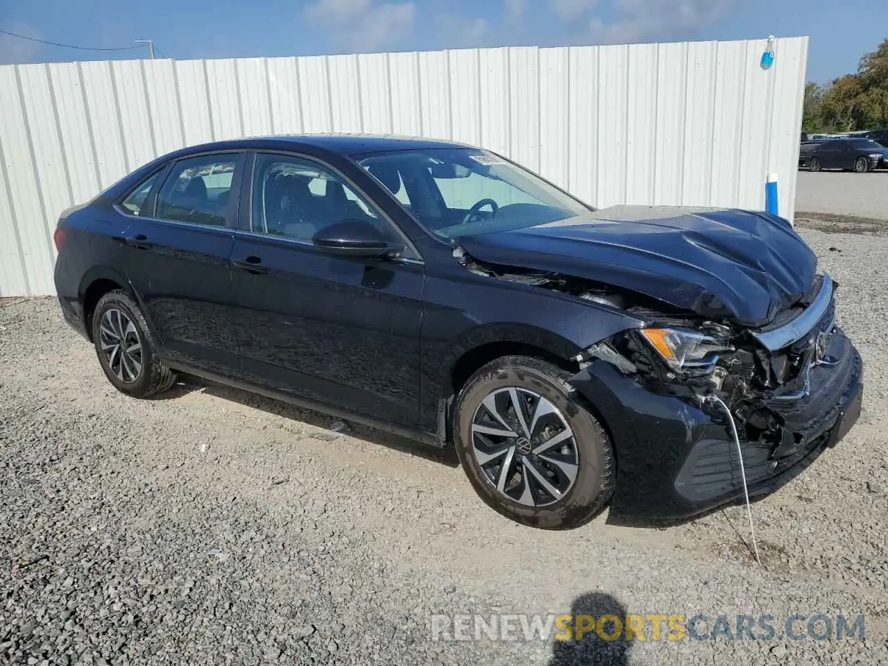 4 fotografías del automóvil dañado 3VW5M7BU7RM053501 VOLKSWAGEN JETTA 2024