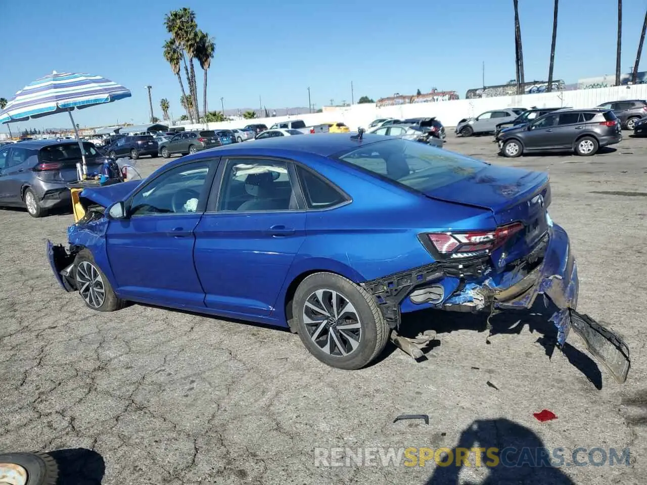 2 fotografías del automóvil dañado 3VW5M7BU7RM055622 VOLKSWAGEN JETTA 2024