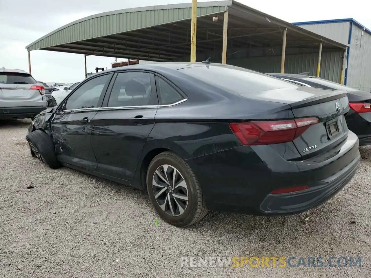 2 fotografías del automóvil dañado 3VW5M7BU8RM049912 VOLKSWAGEN JETTA 2024