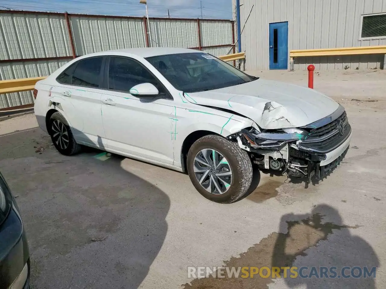 4 fotografías del automóvil dañado 3VW5M7BU8RM101779 VOLKSWAGEN JETTA 2024