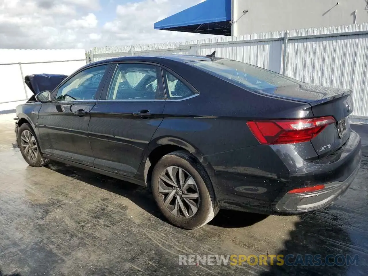 2 fotografías del automóvil dañado 3VW5M7BU9RM041544 VOLKSWAGEN JETTA 2024