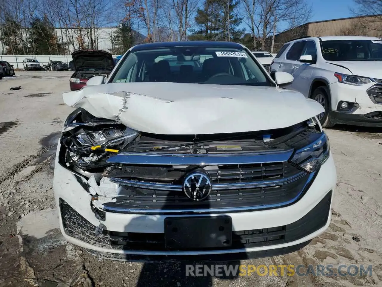5 fotografías del automóvil dañado 3VW7M7BU4RM077733 VOLKSWAGEN JETTA 2024