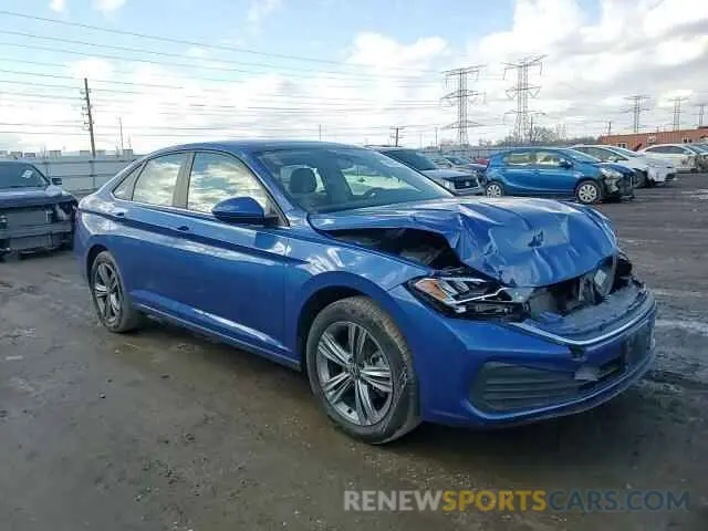 11 fotografías del automóvil dañado 3VW7M7BU5RM007545 VOLKSWAGEN JETTA 2024