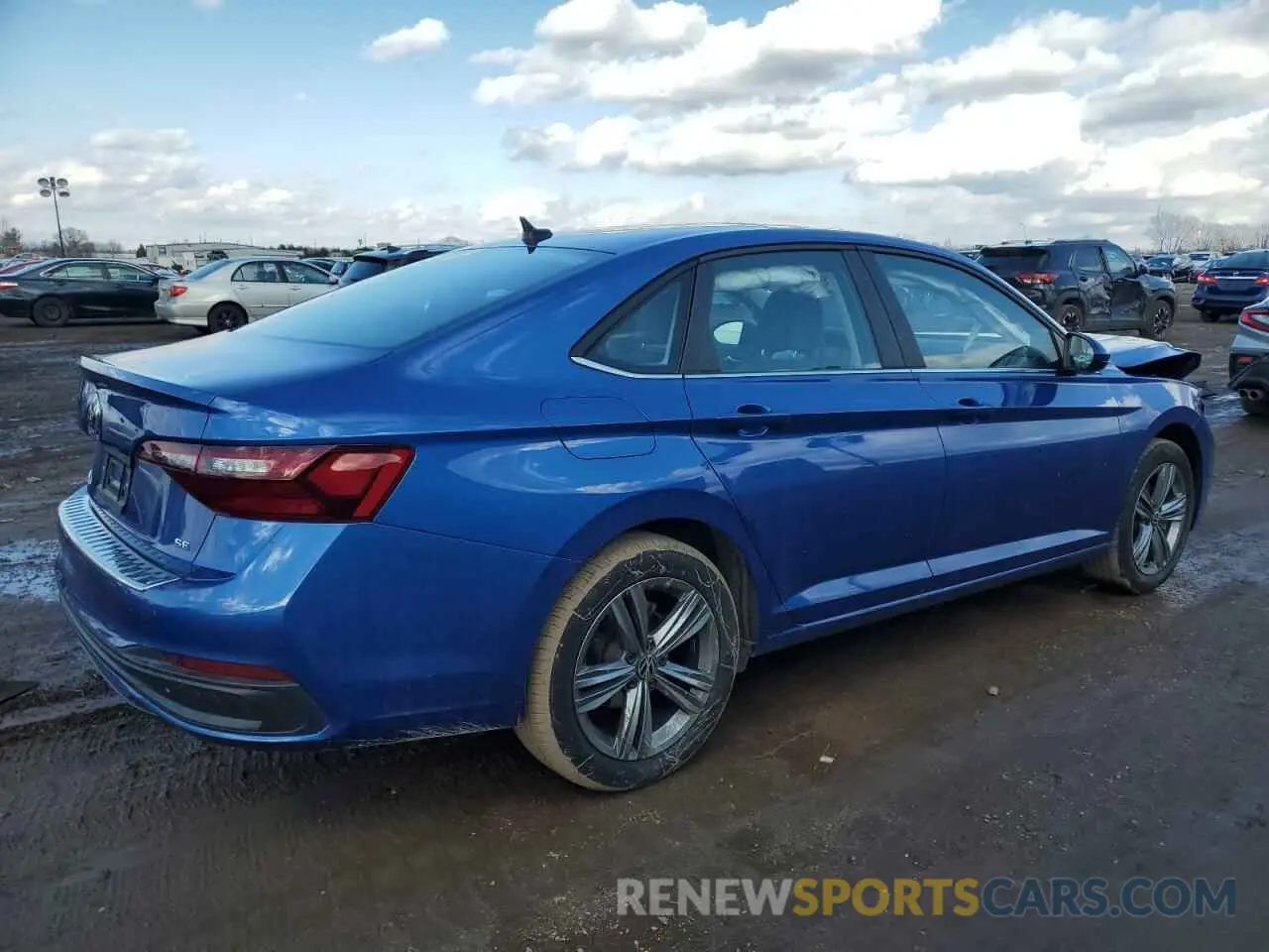 3 fotografías del automóvil dañado 3VW7M7BU5RM007545 VOLKSWAGEN JETTA 2024