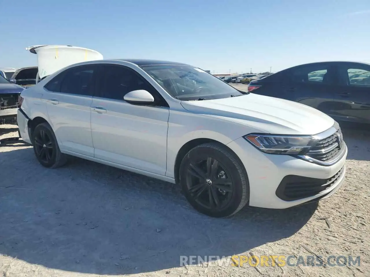 4 fotografías del automóvil dañado 3VW7M7BU5RM015239 VOLKSWAGEN JETTA 2024