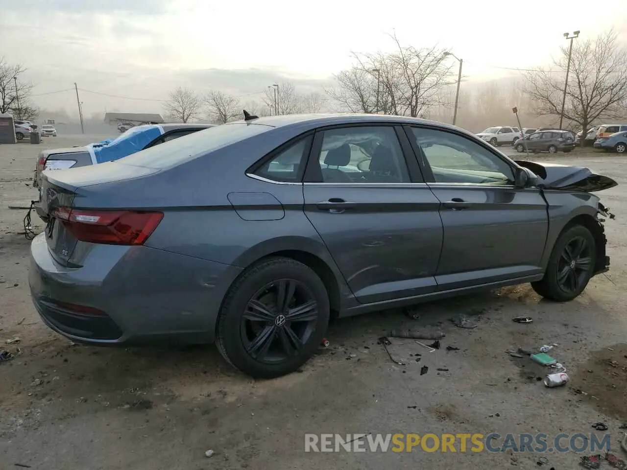 3 fotografías del automóvil dañado 3VW7M7BU7RM020488 VOLKSWAGEN JETTA 2024