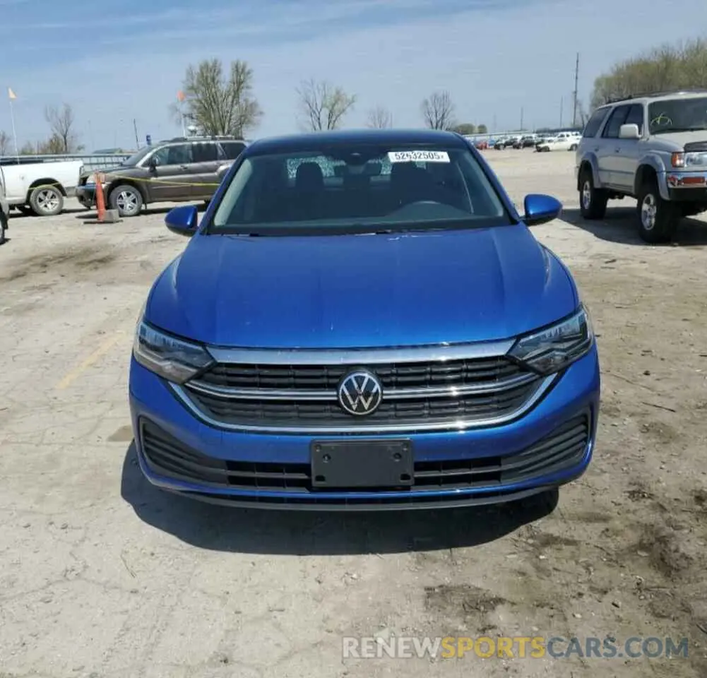 5 fotografías del automóvil dañado 3VW7M7BUXRM090907 VOLKSWAGEN JETTA 2024