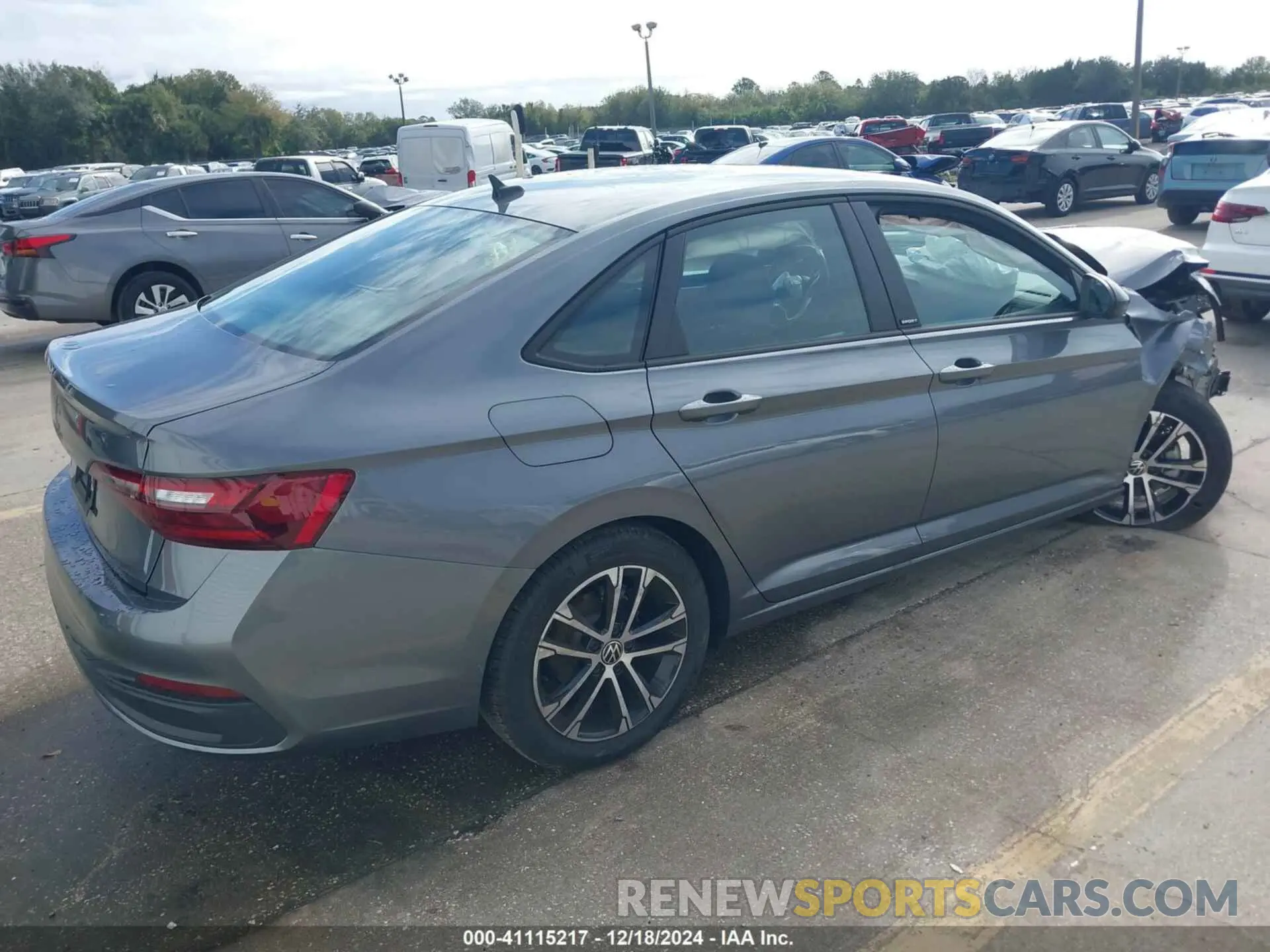 4 fotografías del automóvil dañado 3VWAM7BU0RM056206 VOLKSWAGEN JETTA 2024