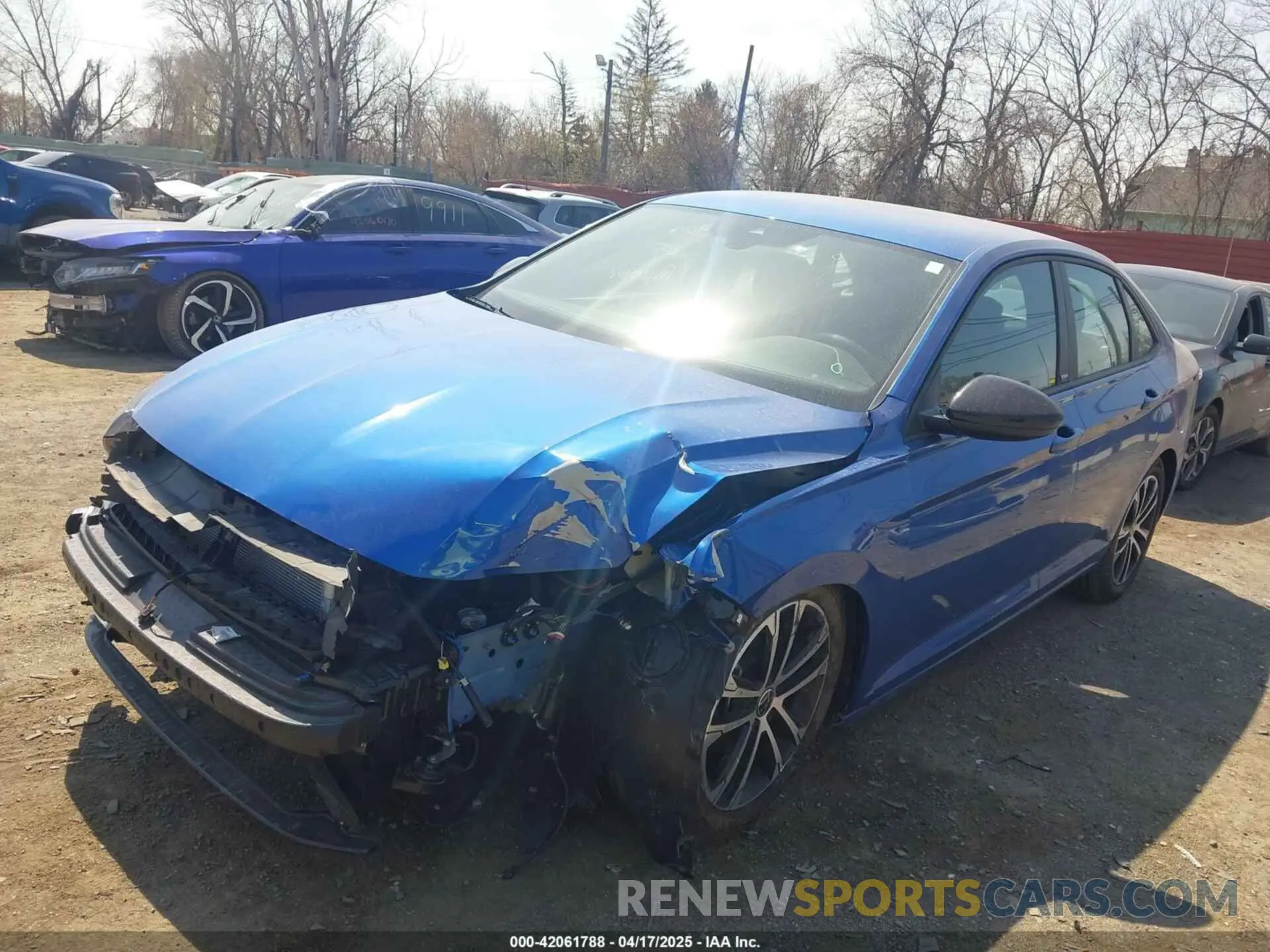 2 fotografías del automóvil dañado 3VWAM7BU3RM028884 VOLKSWAGEN JETTA 2024