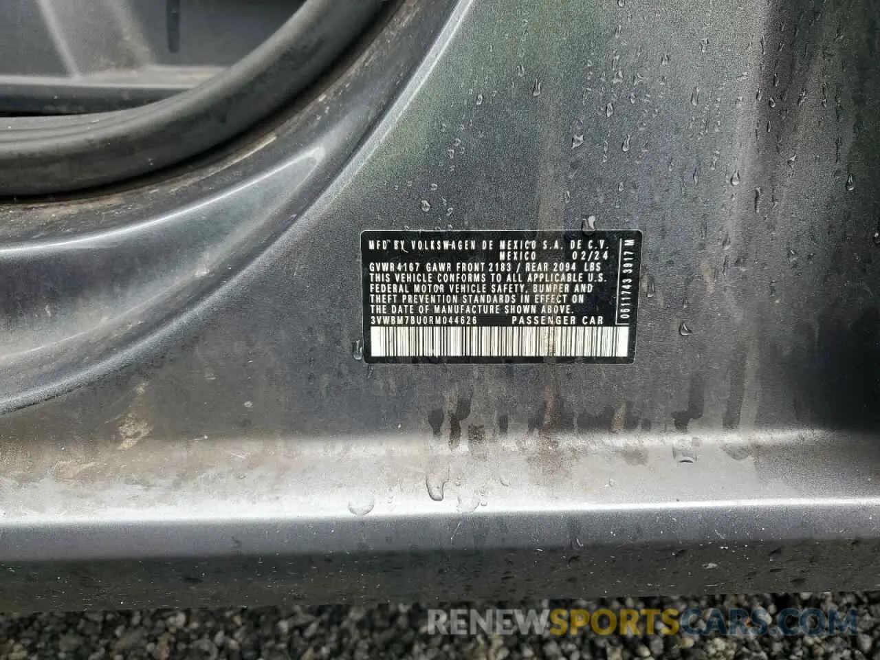 13 fotografías del automóvil dañado 3VWBM7BU0RM044626 VOLKSWAGEN JETTA 2024