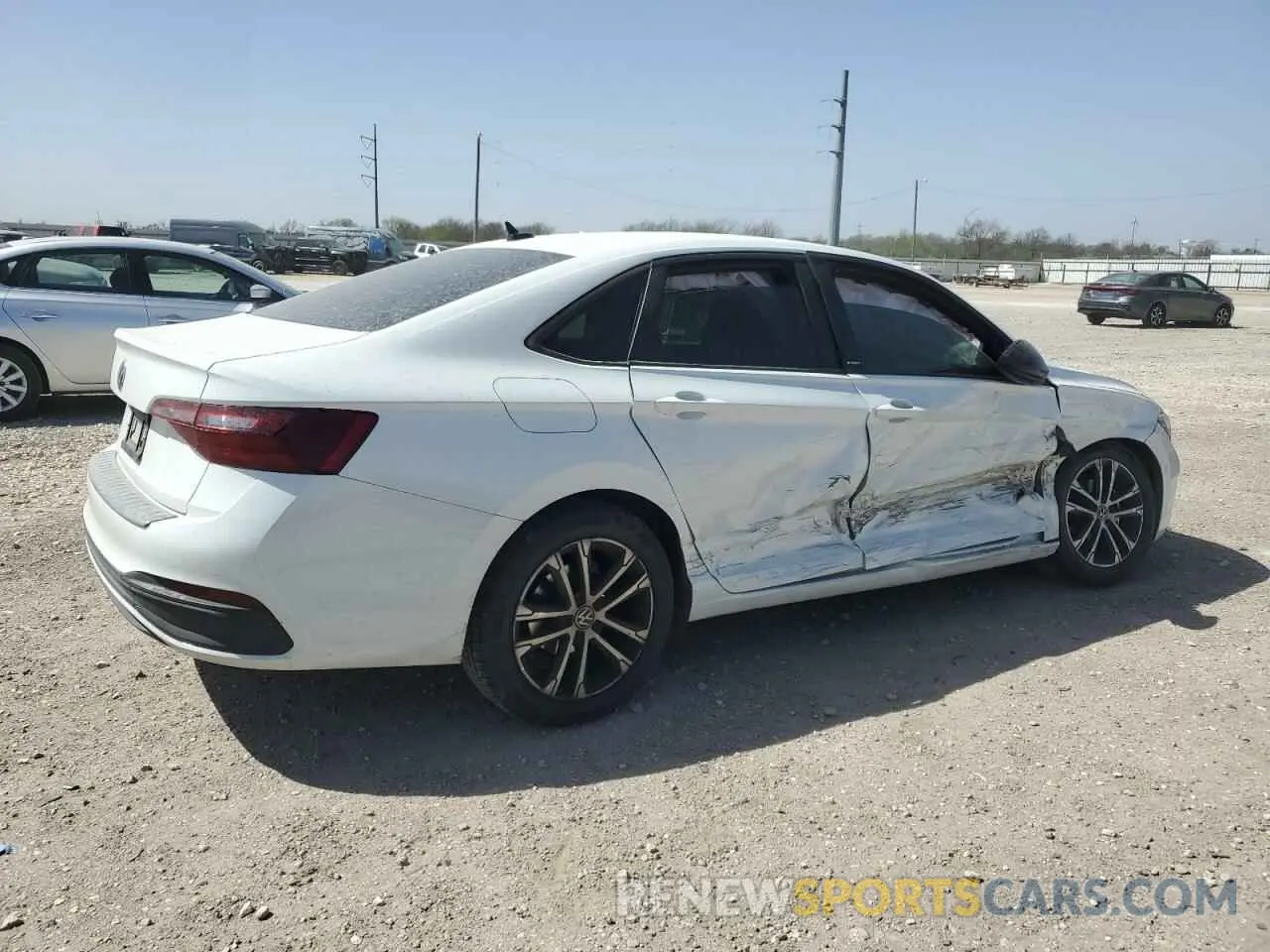 3 fotografías del automóvil dañado 3VWBM7BU1RM033599 VOLKSWAGEN JETTA 2024