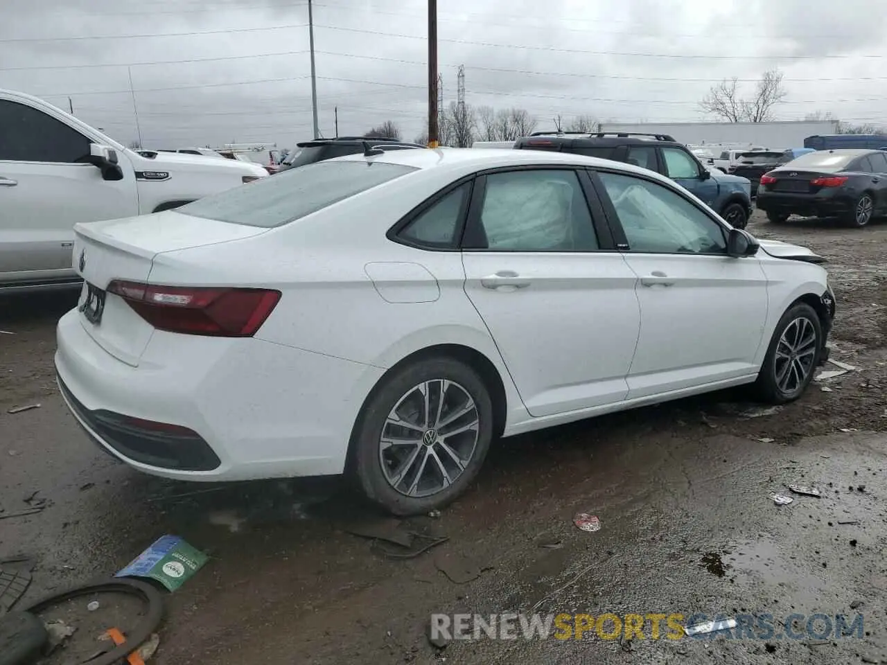 3 fotografías del automóvil dañado 3VWBM7BU2RM050184 VOLKSWAGEN JETTA 2024