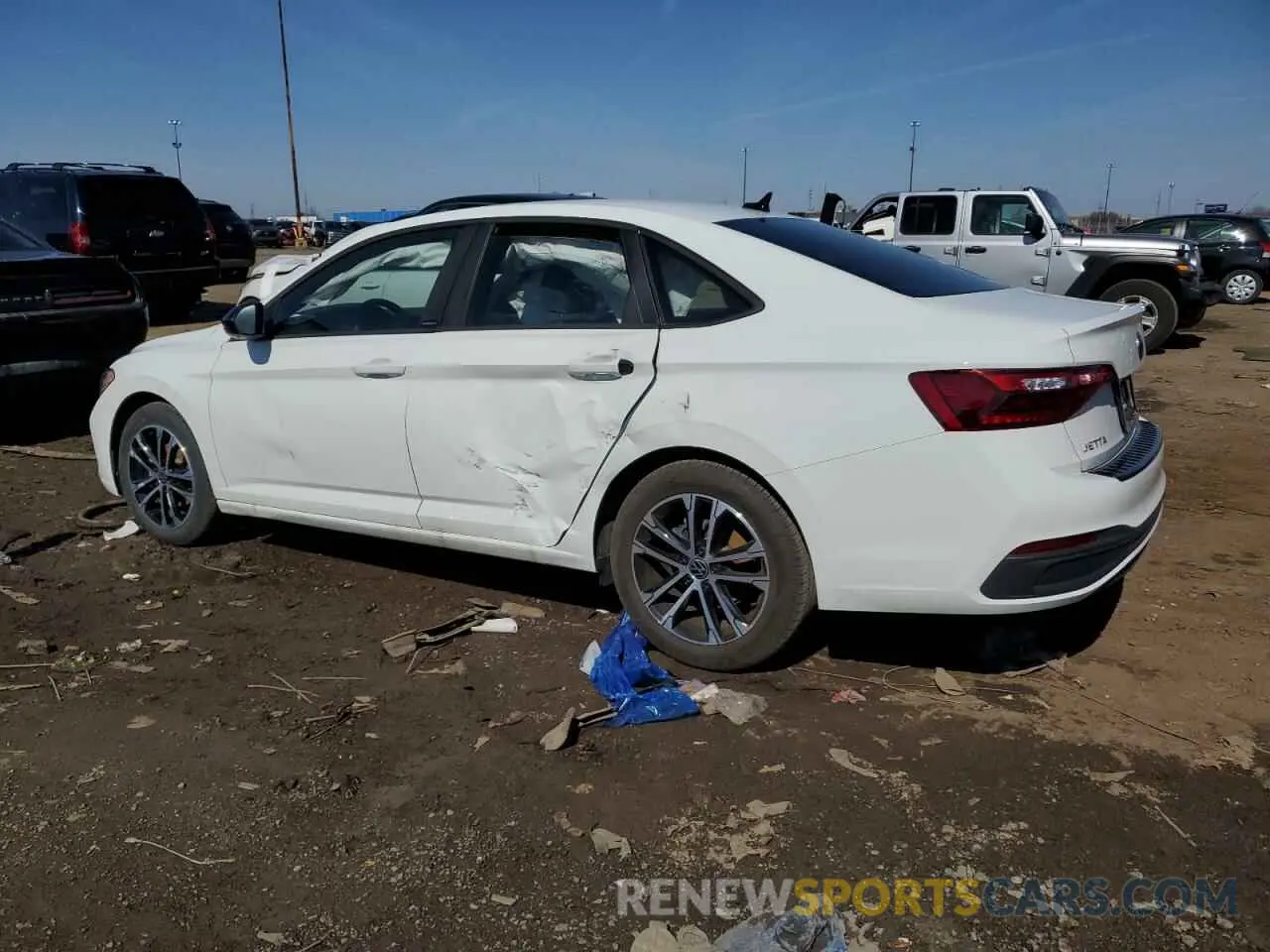2 fotografías del automóvil dañado 3VWBM7BU2RM075229 VOLKSWAGEN JETTA 2024