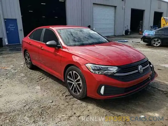 11 fotografías del automóvil dañado 3VWBM7BU7RM005970 VOLKSWAGEN JETTA 2024