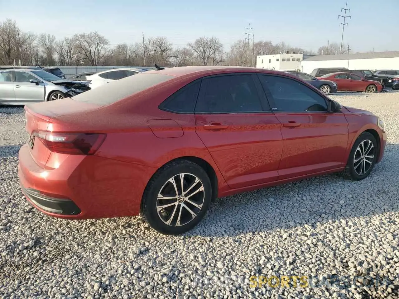 3 fotografías del automóvil dañado 3VWBM7BU7RM006830 VOLKSWAGEN JETTA 2024