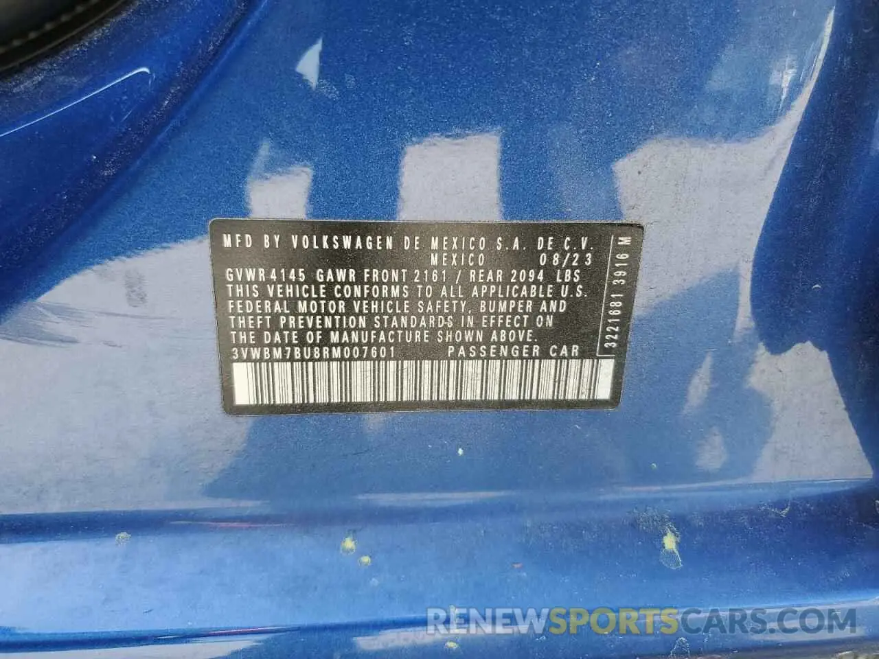 15 fotografías del automóvil dañado 3VWBM7BU8RM007601 VOLKSWAGEN JETTA 2024
