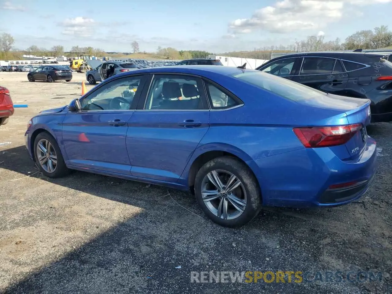 2 fotografías del automóvil dañado 3VWEM7BU2RM005386 VOLKSWAGEN JETTA 2024