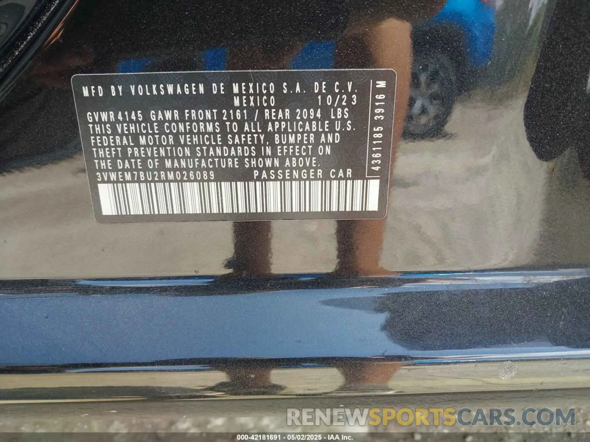 9 fotografías del automóvil dañado 3VWEM7BU2RM026089 VOLKSWAGEN JETTA 2024