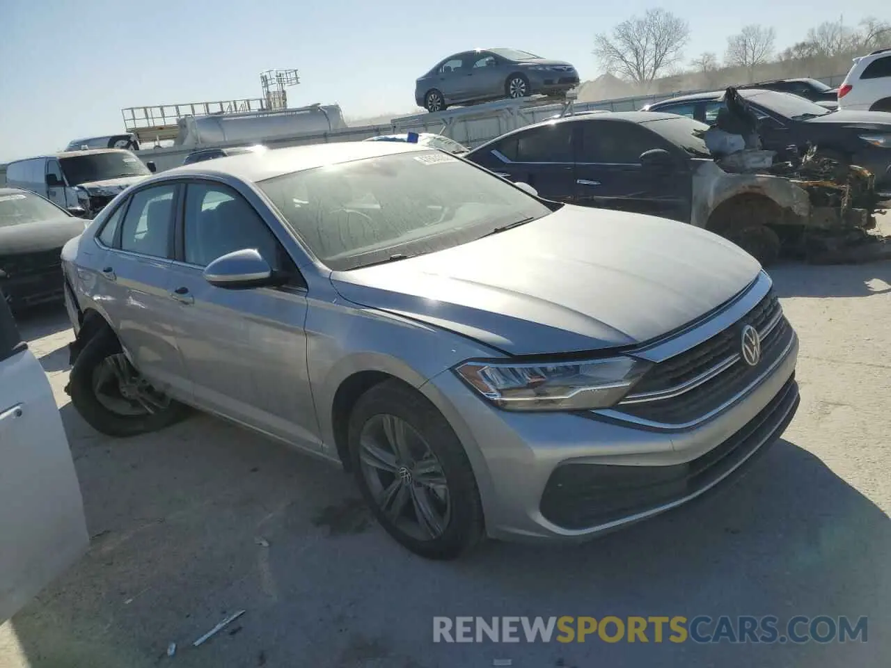 4 fotografías del automóvil dañado 3VWEM7BU3RM056752 VOLKSWAGEN JETTA 2024