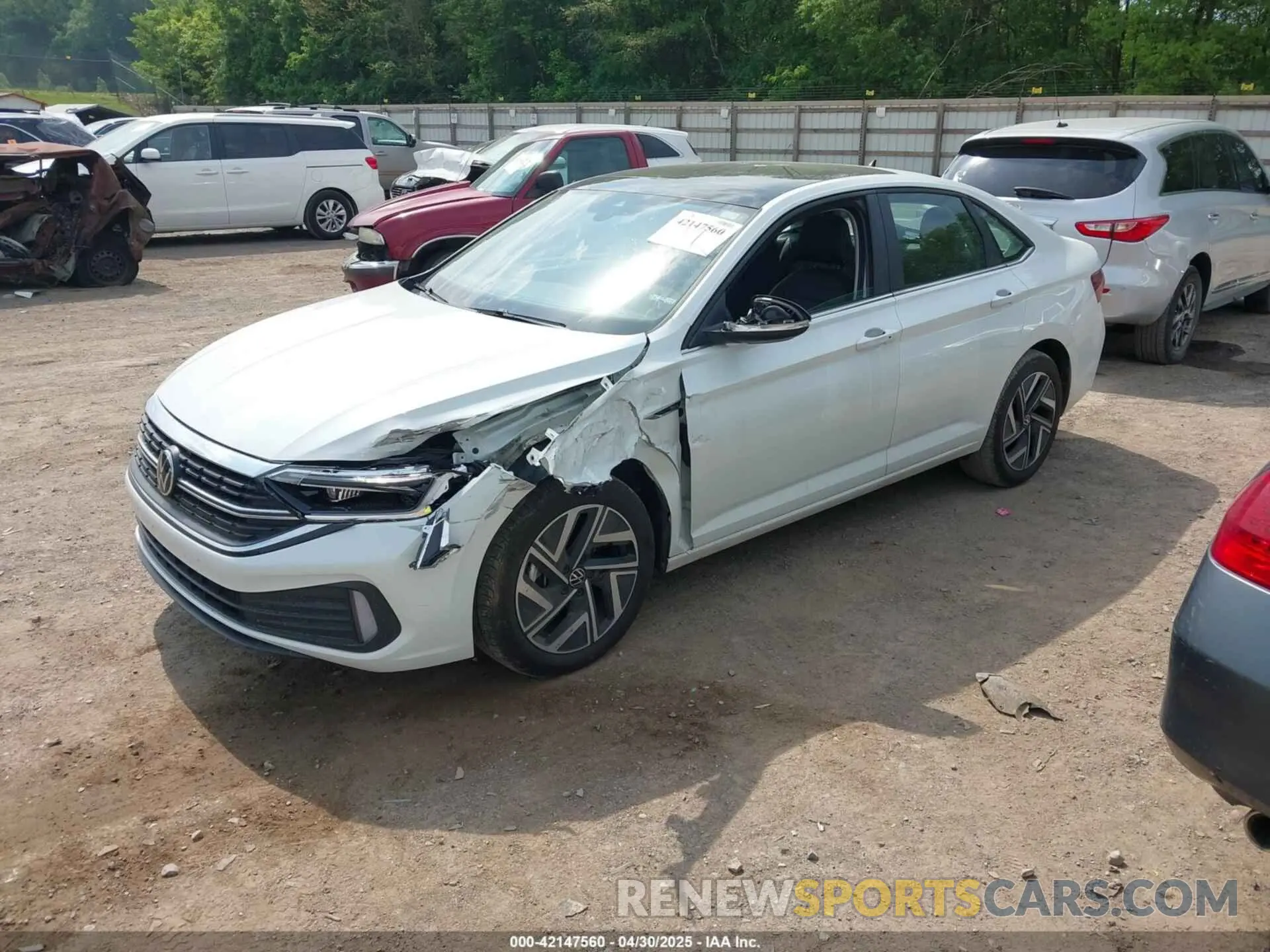 2 fotografías del automóvil dañado 3VWGM7BU5RM009182 VOLKSWAGEN JETTA 2024