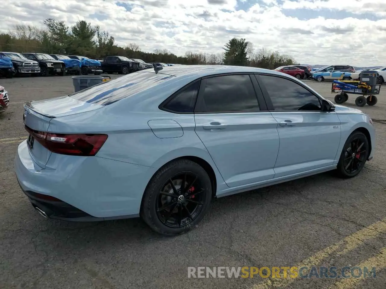3 fotografías del automóvil dañado 3VW2T7BU1SM038911 VOLKSWAGEN JETTA 2025