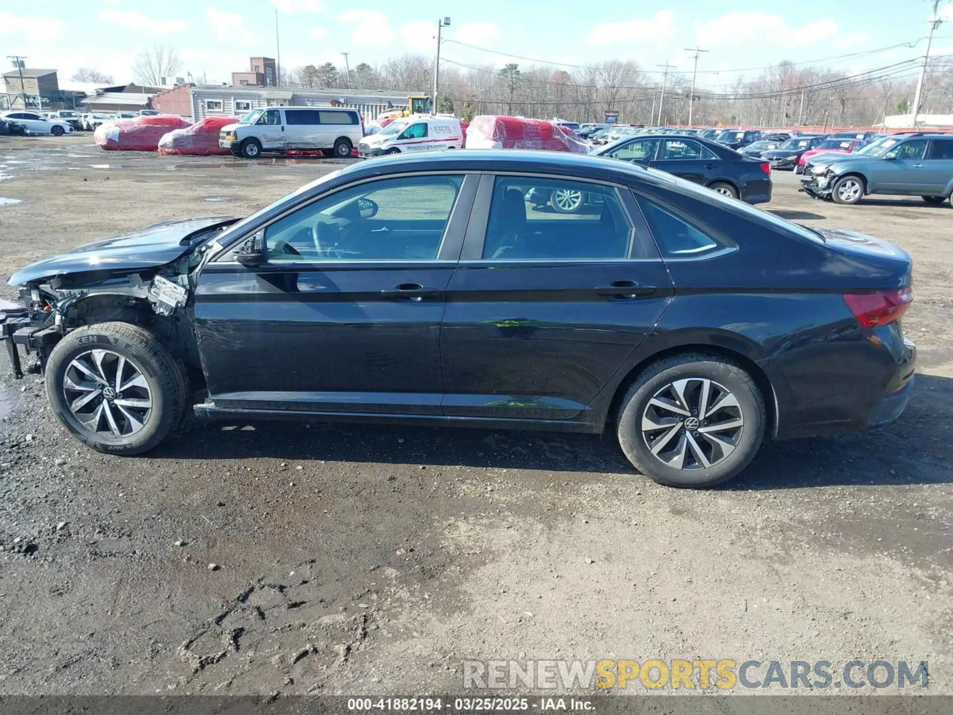 14 fotografías del automóvil dañado 3VW5X7BU6SM019868 VOLKSWAGEN JETTA 2025
