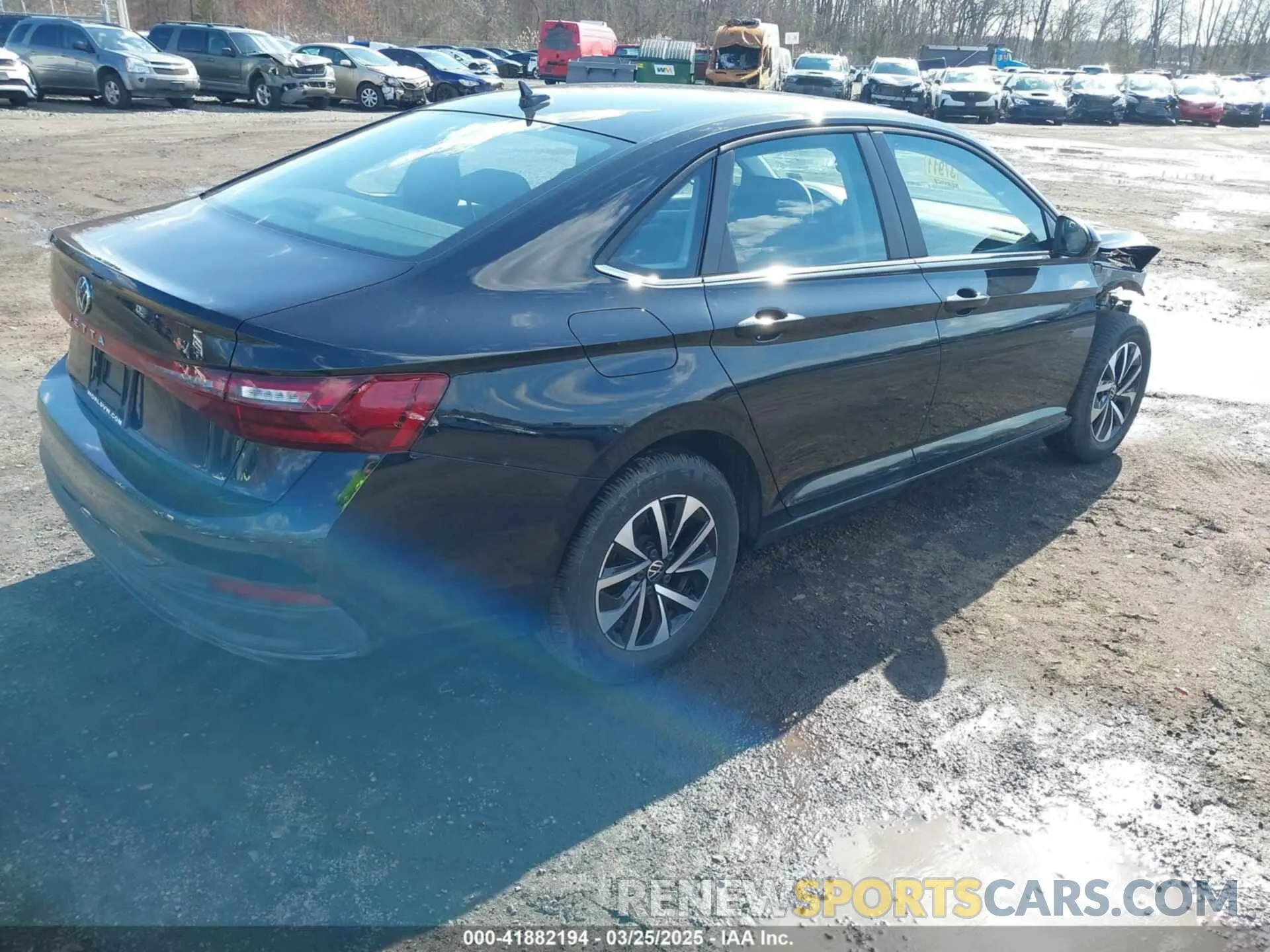 4 fotografías del automóvil dañado 3VW5X7BU6SM019868 VOLKSWAGEN JETTA 2025