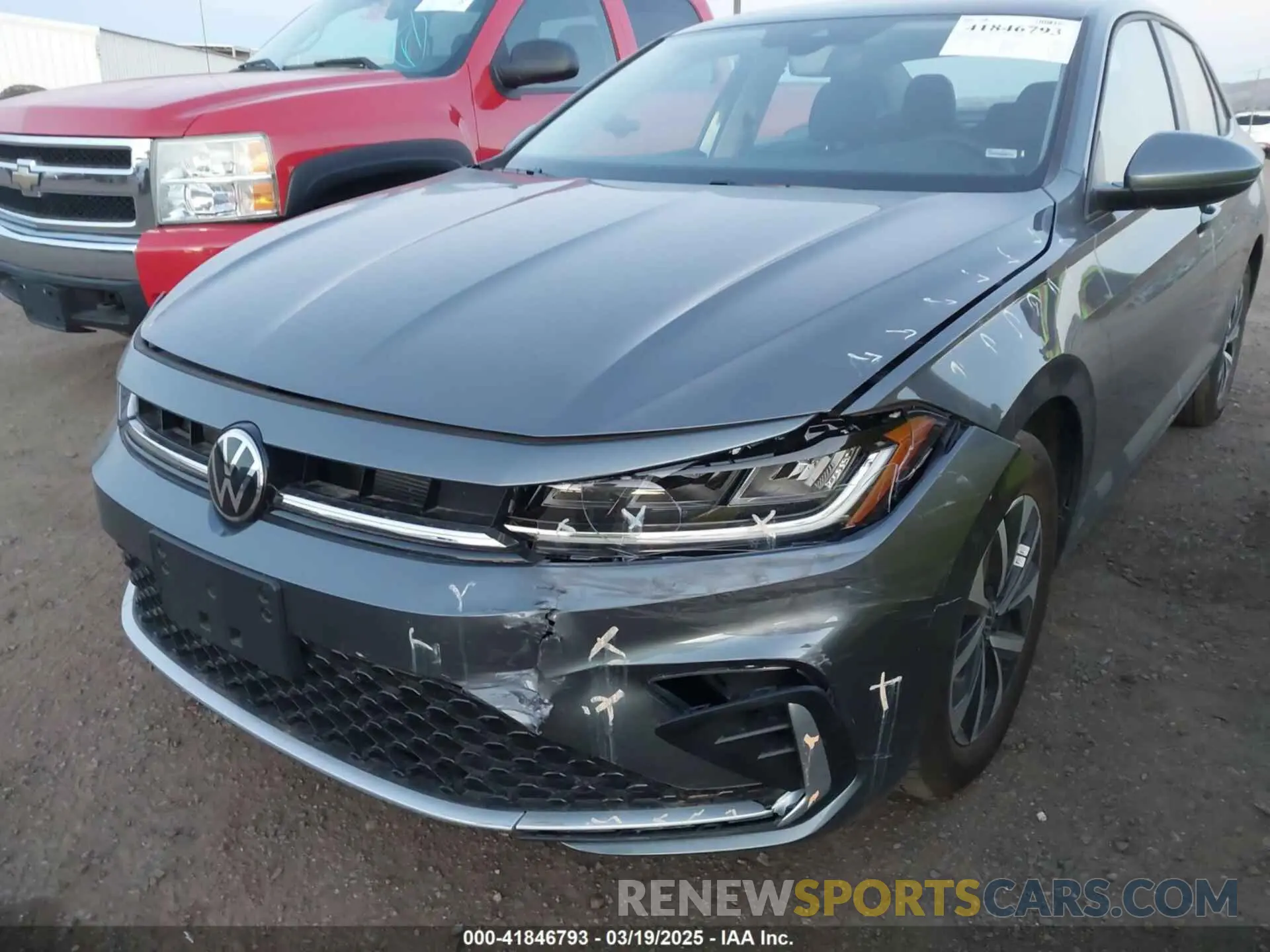 6 fotografías del automóvil dañado 3VW5X7BU7SM013903 VOLKSWAGEN JETTA 2025