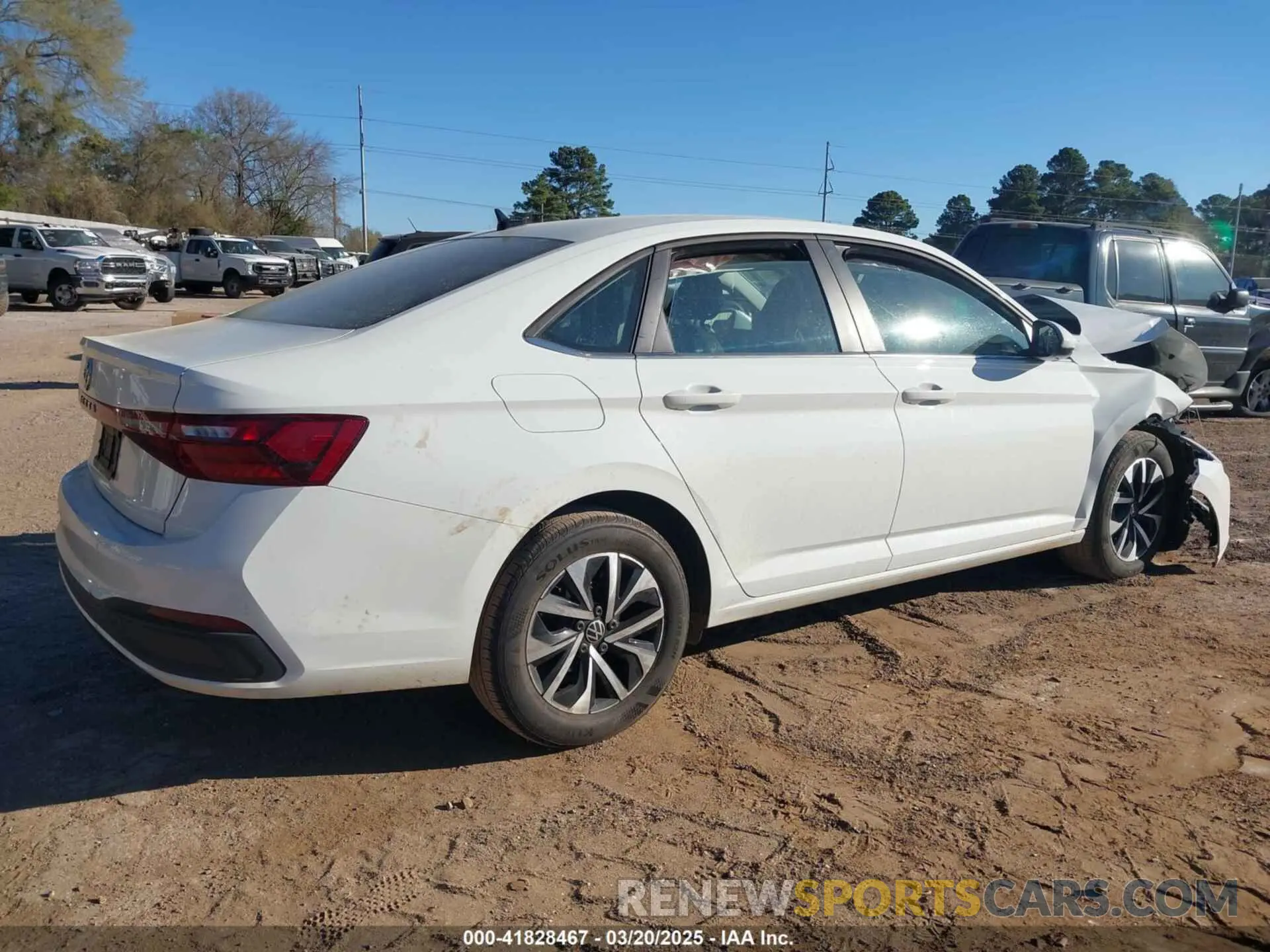 4 fotografías del automóvil dañado 3VW5X7BU9SM000828 VOLKSWAGEN JETTA 2025