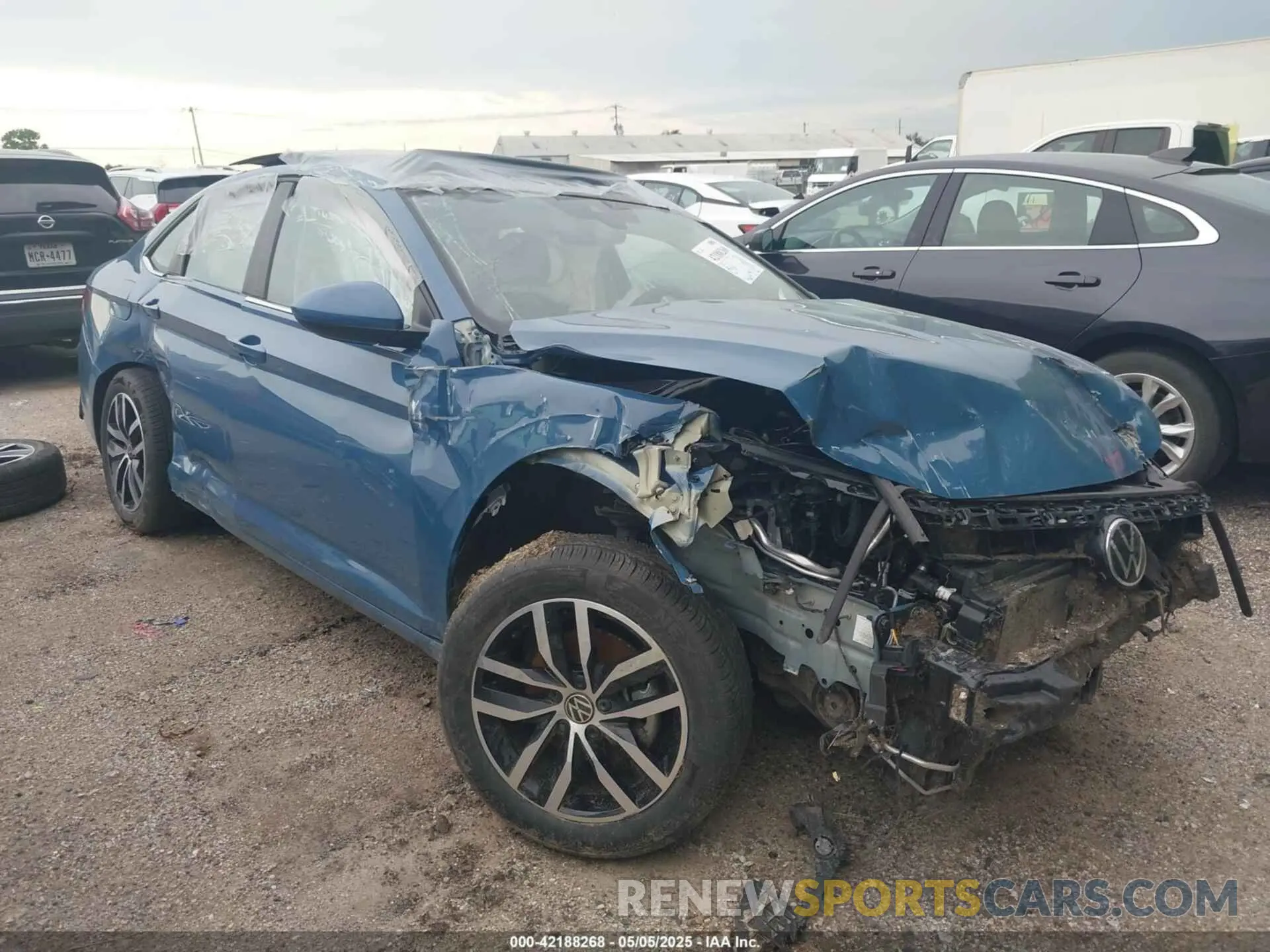 1 fotografías del automóvil dañado 3VW7X7BU0SM043351 VOLKSWAGEN JETTA 2025