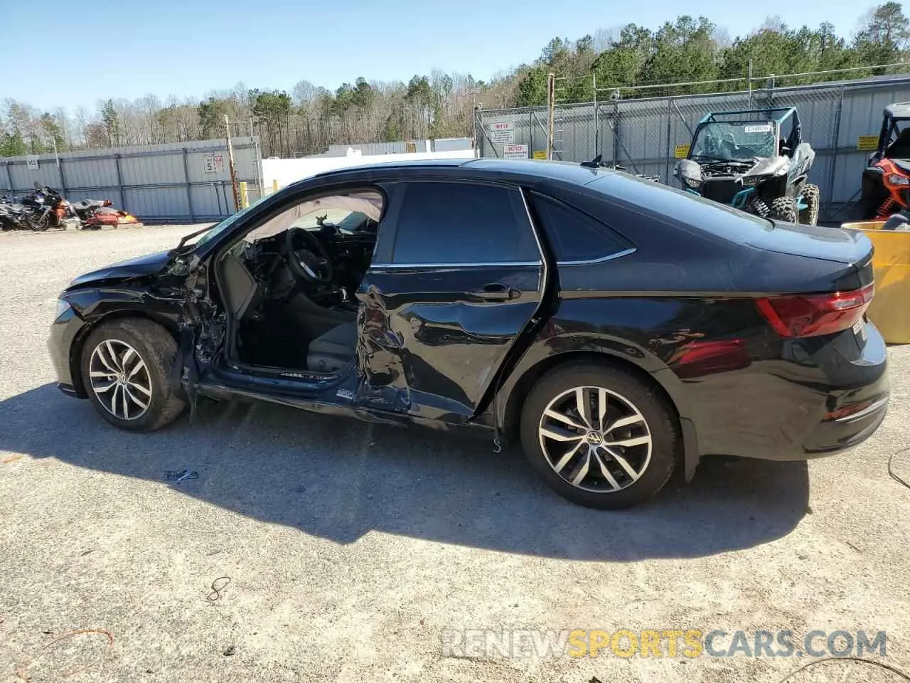2 fotografías del automóvil dañado 3VW7X7BU0SM054981 VOLKSWAGEN JETTA 2025