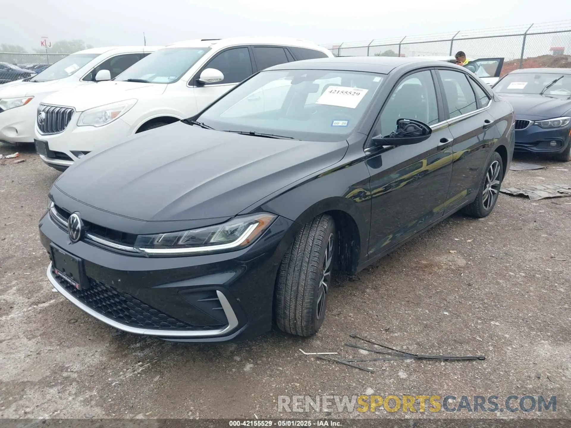 2 fotografías del automóvil dañado 3VW7X7BU2SM003952 VOLKSWAGEN JETTA 2025