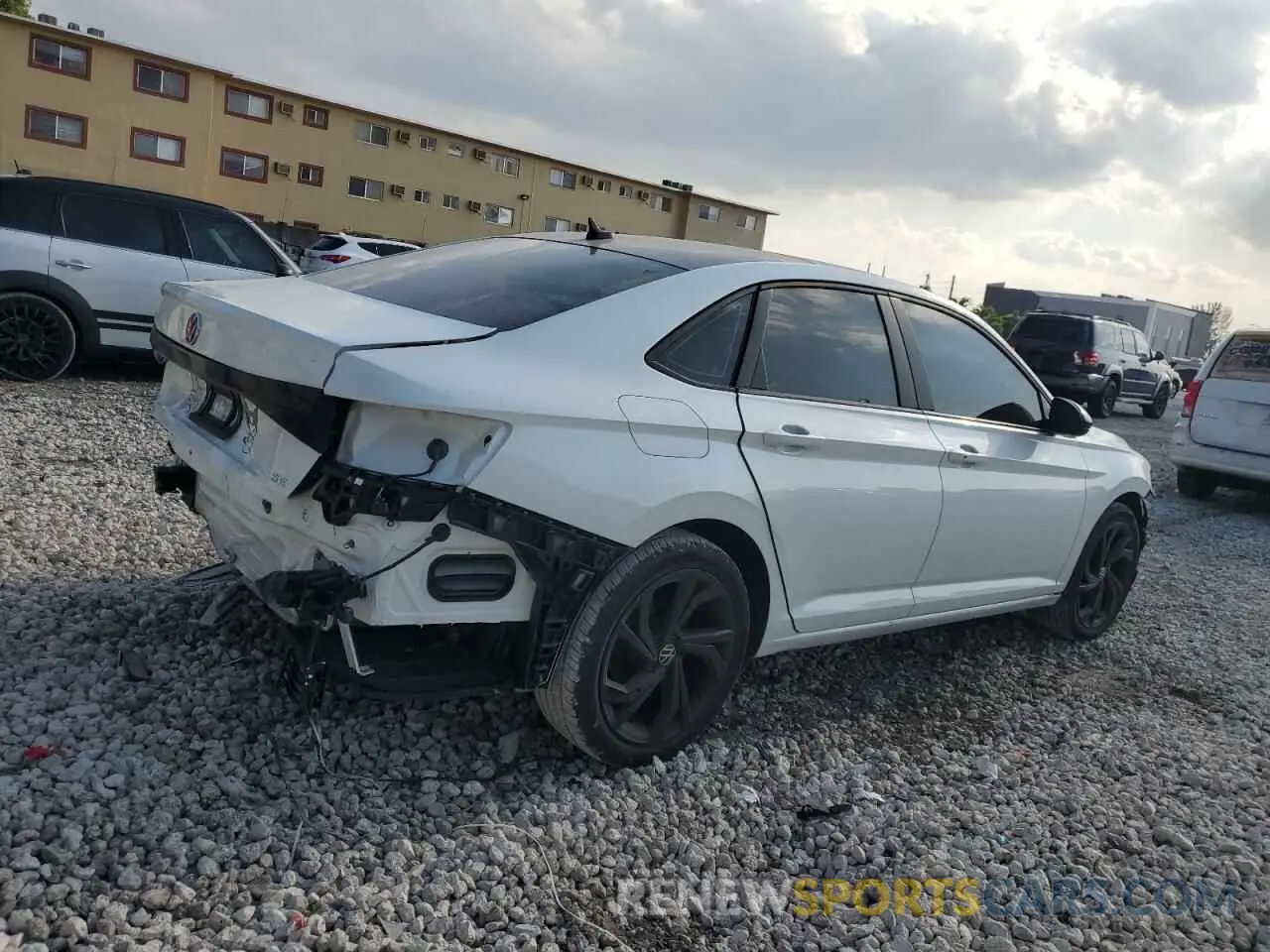 3 fotografías del automóvil dañado 3VW7X7BU3SM013227 VOLKSWAGEN JETTA 2025