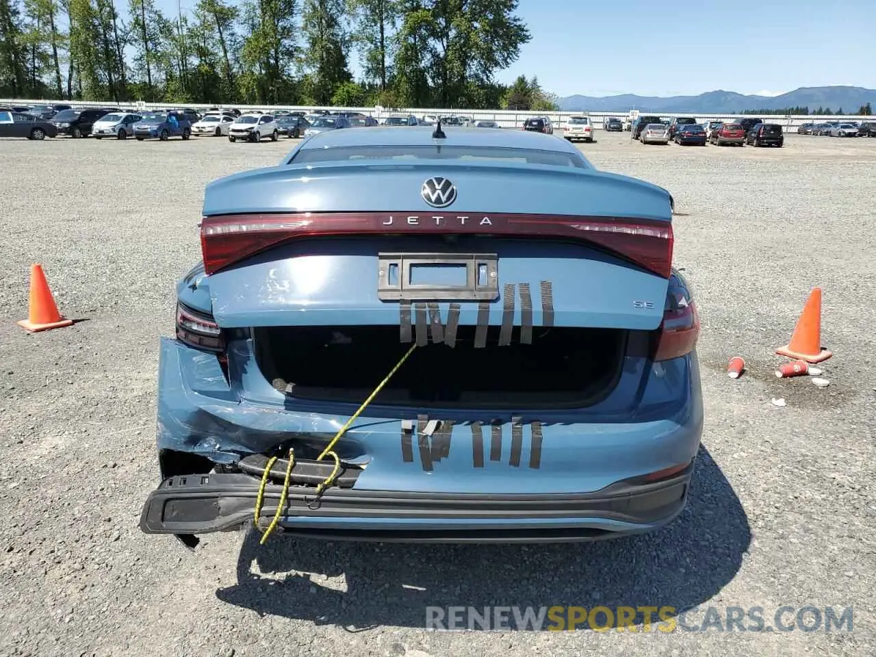 6 fotografías del automóvil dañado 3VW7X7BU3SM048642 VOLKSWAGEN JETTA 2025