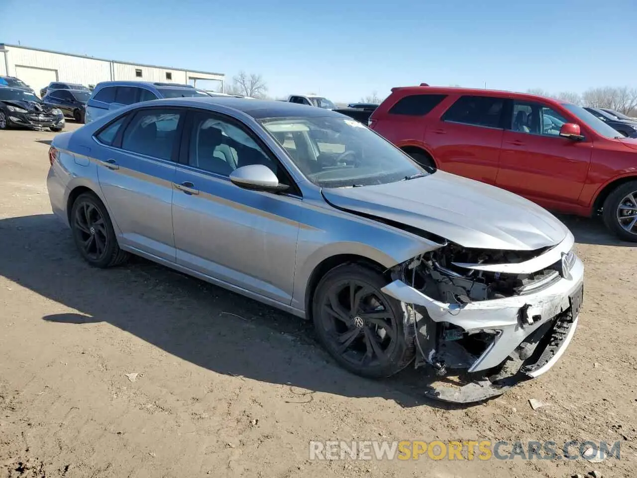 4 fotografías del automóvil dañado 3VW7X7BU4SM012541 VOLKSWAGEN JETTA 2025