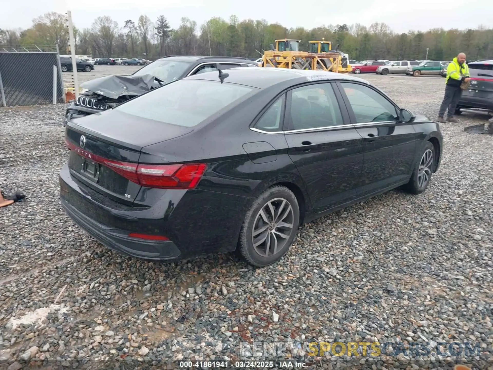 4 fotografías del automóvil dañado 3VW7X7BU5SM029526 VOLKSWAGEN JETTA 2025