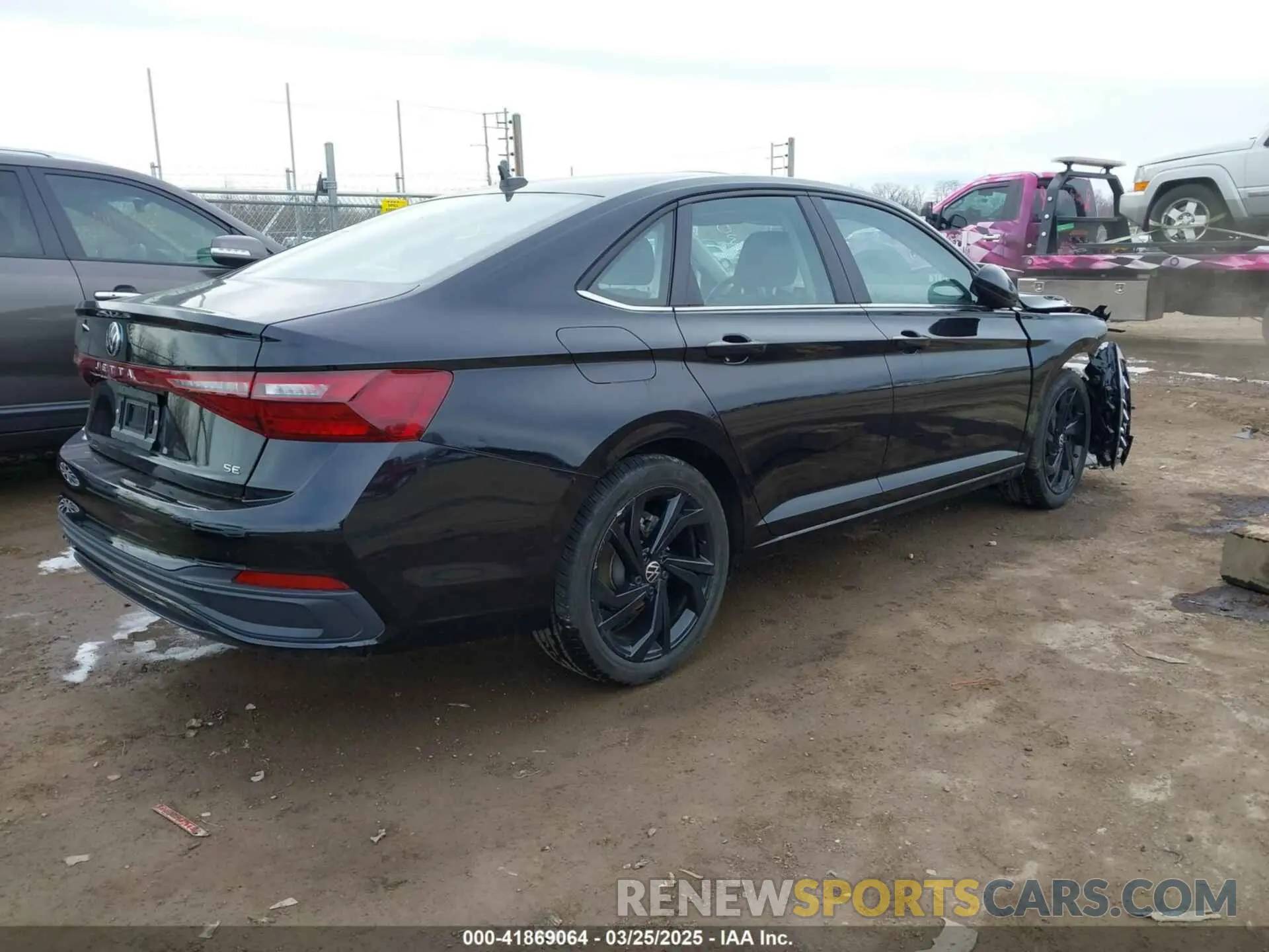 4 fotografías del automóvil dañado 3VW7X7BU6SM032015 VOLKSWAGEN JETTA 2025